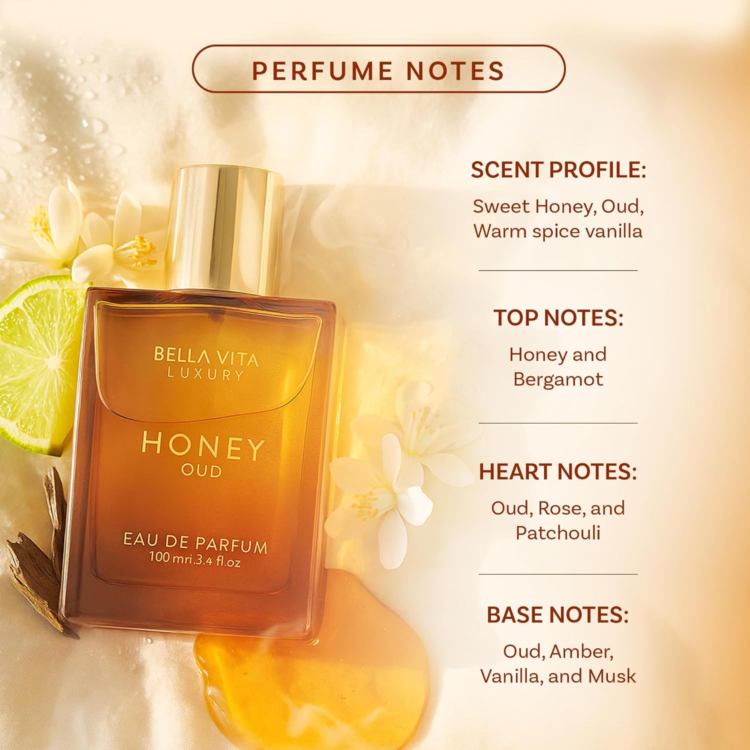 BellaVita luxe miel Oud EDP 3. - Perfume Fragrance Families avis et prix